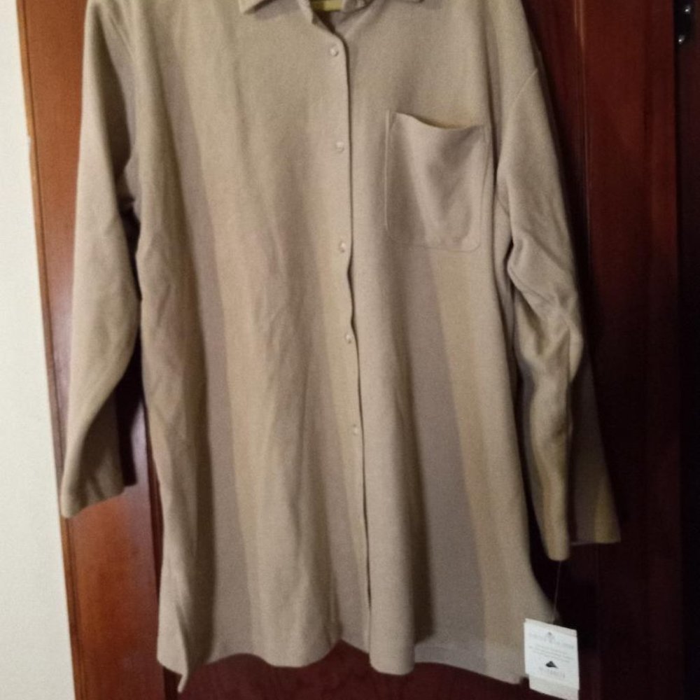 Elisabeth Long Shirt Jacket. Size 3X. New!